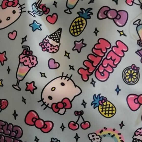 Hello Kitty Aqua Green Ice Cream Duffle Bag - Picture 2 of 7